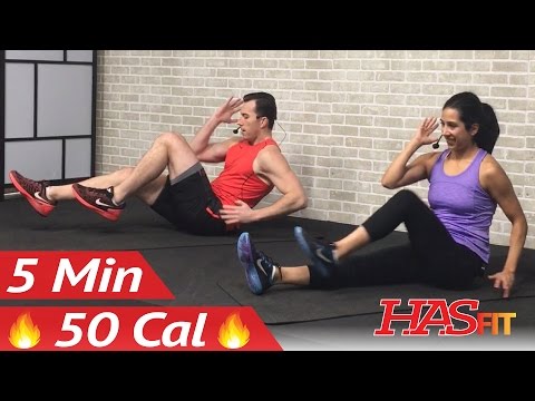 5 Min Lower Ab Workout for Women &amp; Men - 5 Minute Abs Lower Abs Belly Fat Flattener Stomach Workout