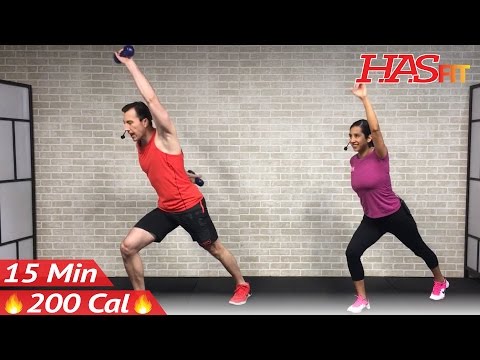 15 Minute Standing Abs Workout - 15 Min Abs &amp; Standing Cardio - Standing Ab Workout for Women &amp; Men