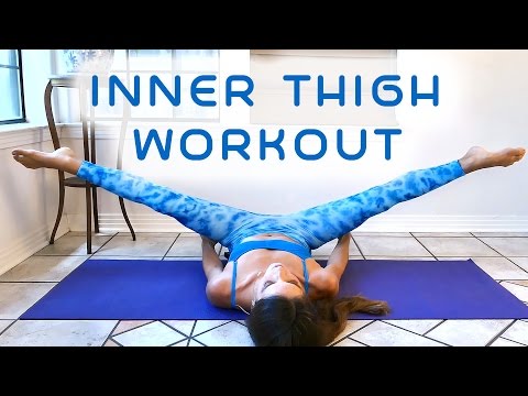 Slim Legs &amp; Inner Thighs Workout for Beginners, 20 Minute At Home Fitness , Thigh Gap Tone Up