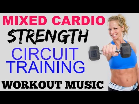 30 Minute Total Body Workout, Cardio + Weights Fat Burning Circuit Training Workout