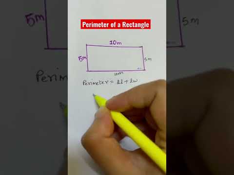 What is perimeter of a Rectangle and how to find it? #math #youtube #mathtrick #shorts #learning