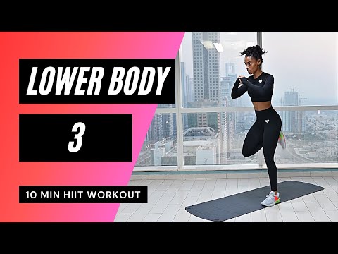 10 MIN LEG WORKOUT AT HOME // HIIT | MrandMrsMuscle