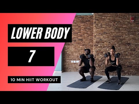 10 MIN LEG WORKOUT AT HOME // HIIT | MrandMrsMuscle