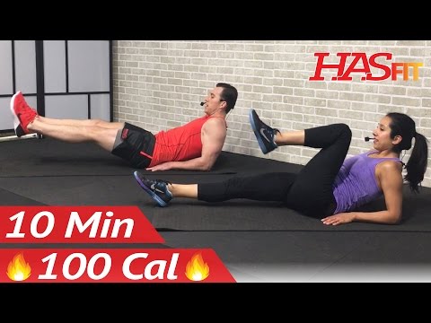 10 Min Lower Ab Workout for Women &amp; Men - 10 Minute Lower Abs Belly Fat Flattener Stomach Workout