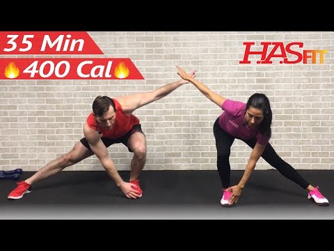 35 Min Low Impact Cardio Workout for Beginners - HIIT Beginner Workout Routine at Home for Women Men
