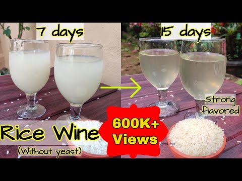 Strong rice wine without Yeast | Sparkling rice wine homemade | Strong flavored rice wine at home