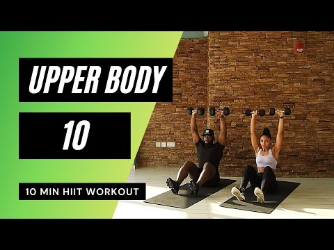 10 MIN UPPER BODY WORKOUT AT HOME // HIIT | MrandMrsMuscle