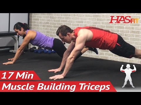 17 Min Home Tricep Workout with Dumbbells - Dumbbell Triceps Workout at Home for Men &amp; Women Mass