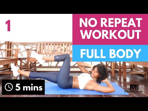 No.1 | No Repeat Workout: Full Body | NO EQUIPMENT SERIES