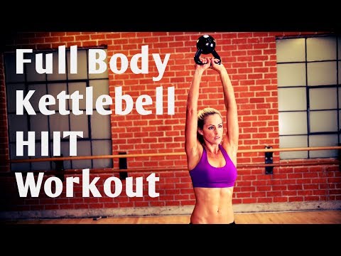 Day #8 Option 2 // 32 Minute Full Body Kettlebell HIIT Workout For Strength &amp; Cardio