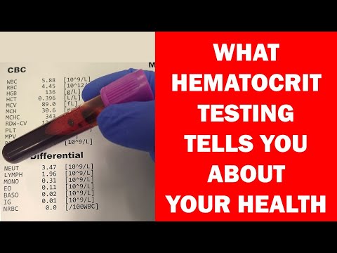 What Hematocrit Tells You About Your Health (Hematology)