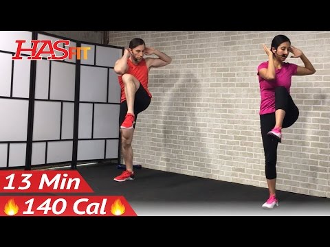 13 Min Standing Ab Workout for Women &amp; Men at Home - Cardio Standing Abs Workout Abdominal Exercises