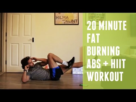 20 Minute Fat Burning HIIT &amp; Abs Workout | Home HIIT
