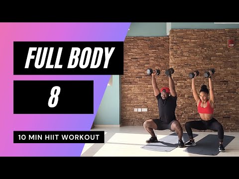 10 MIN FULL BODY DUMBBELL WORKOUT // HIIT | MrandMrsMuscle