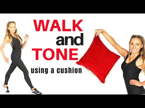 WORKOUT AT HOME - INDOOR WALKING ROUTINE &amp; FULL BODY WORKOUT - suitable for beginners START NOW