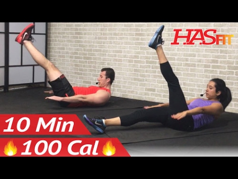 10 Min Lower Ab Workout for Women &amp; Men - 10 Minute Ab Workout - Lower Abs Belly Fat Flattener