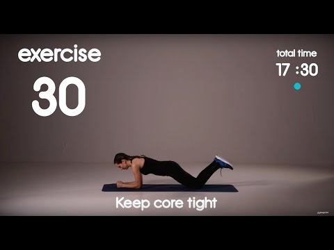 Upper Body Strength and Core Workout for Home - HIIT for Beginners - 30s/30s