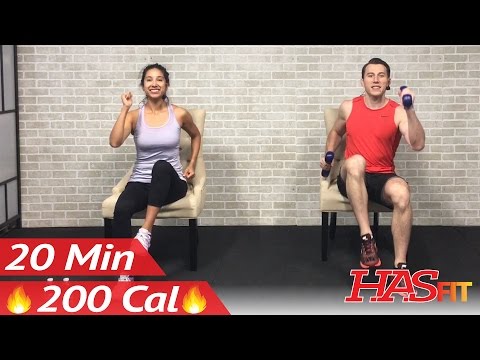 20 Min Chair Exercises Sitting Down Workout - Seated Exercise for Seniors, Elderly, &amp; EVERYONE ELSE