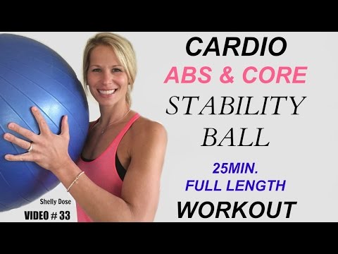 Stability Ball Workout | Cardio Abs Workout | 25 Minute Stability Ball Abs Workout