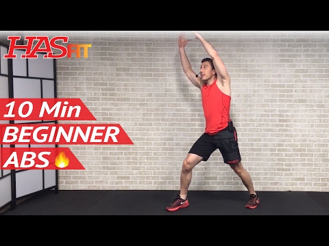 10 Min Easy Abs Workout for Beginners &amp; People Who Get Bored Easily - Beginner 10 Minute Ab Workout