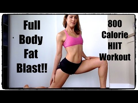 800 Calorie Full Body Fat Blast | HIIT Home Workout