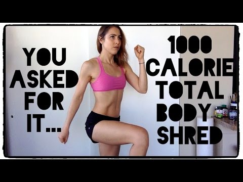 1000 Calorie Total Body Shred + Bonus Booty Burnout