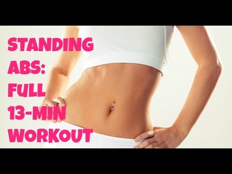 Standing Abs - Burn Fat &amp; Sculpt Your Abs in Less Than 15 Minutes! Full 13-Minute Workout