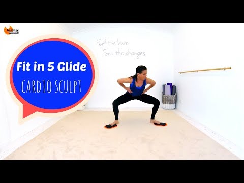 Gliding Disc Workout Sliders Workout - BARLATES BODY BLITZ Fit in 5 Glide Cardio Sculpt