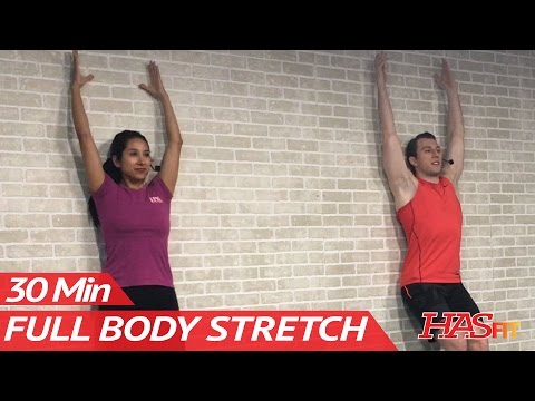 30 Minute Full Body Stretching Routine - Total Body Stretch Exercises Improve Flexibility &amp; Mobility