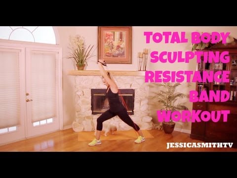 Exercise, Fitness: Free, Full Length Total Body Sculpting Resistance Band Workout