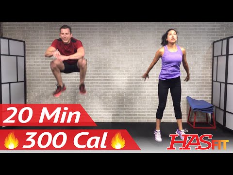 20 Minute HIIT Home Cardio Workout Without Equipment - Full Body HIIT Workout No Equipment at Home