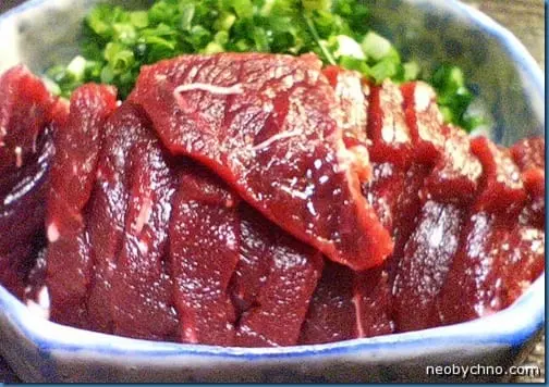 Whale meat