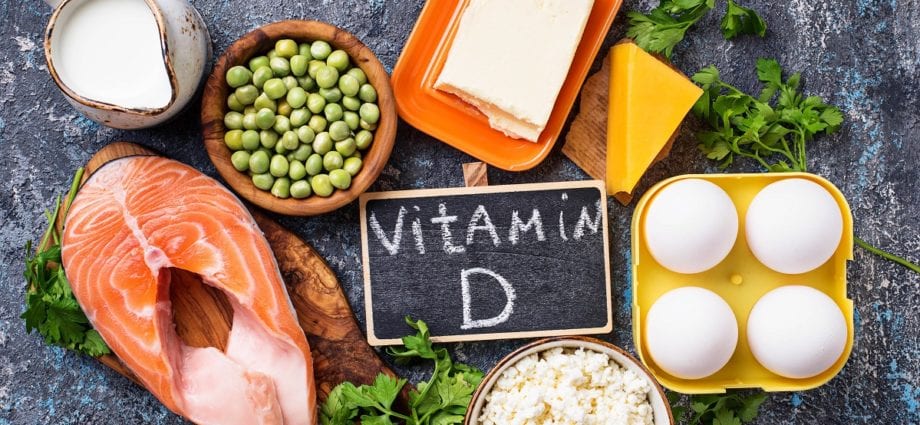 Vitamin D in foods (table)