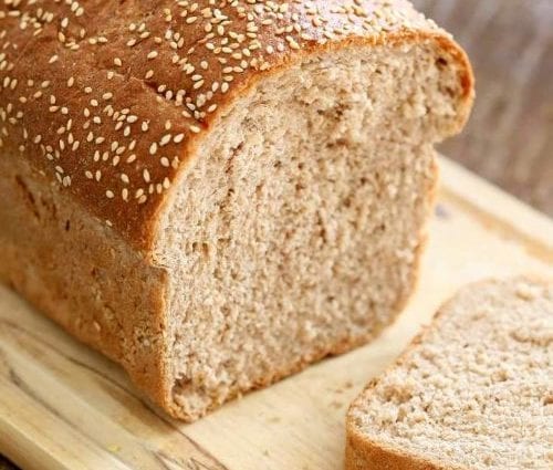Roti Gandum (tepung gandum) - isi kalori lan komposisi kimia