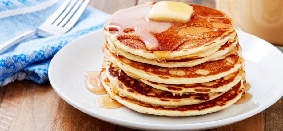 Pancakes - eusi kalori sareng komposisi kimia