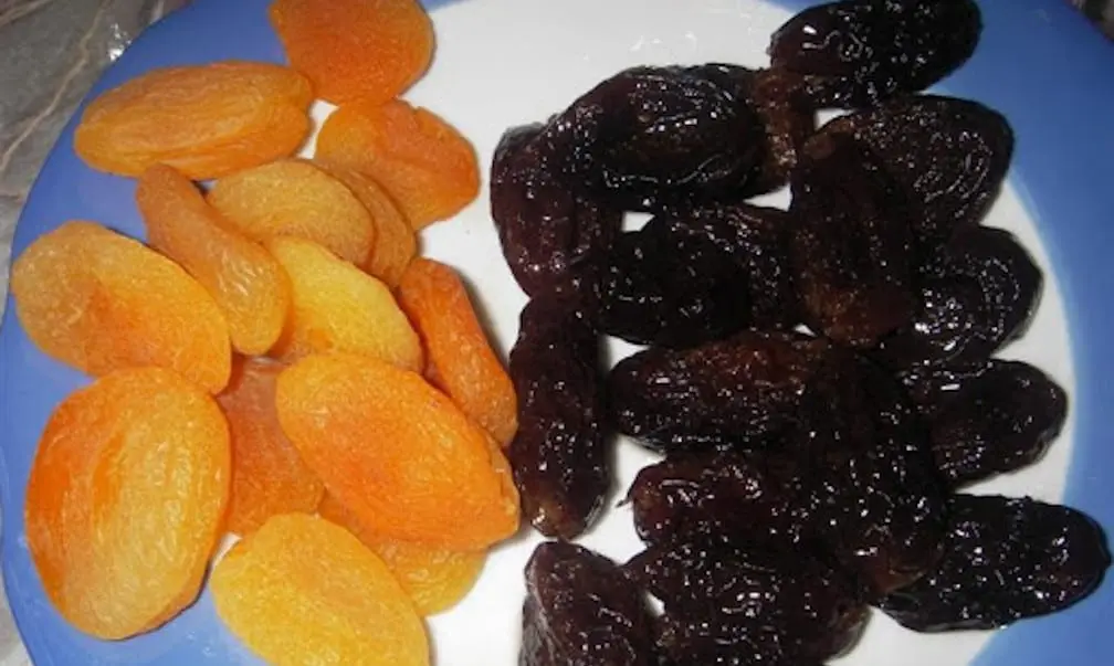 Dried apricots