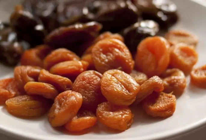 Dried apricots