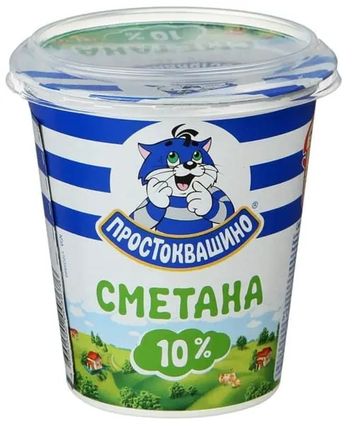 Sour Cream 10% &#8211; calorie content and chemical composition