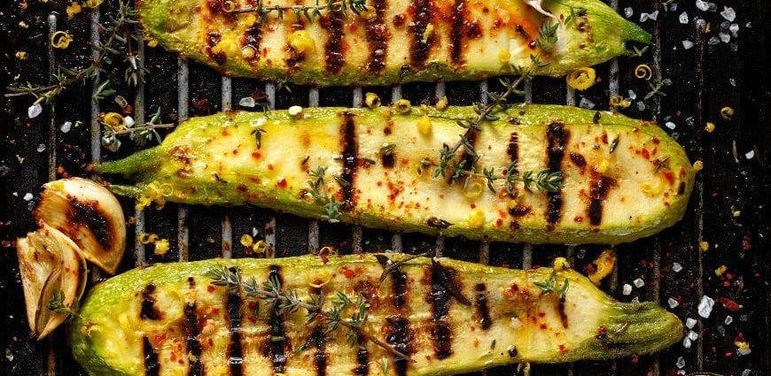 Grilled Zucchini &#8211; calorie content and chemical composition