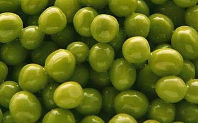 Peas boiled &#8211; calorie content and chemical composition