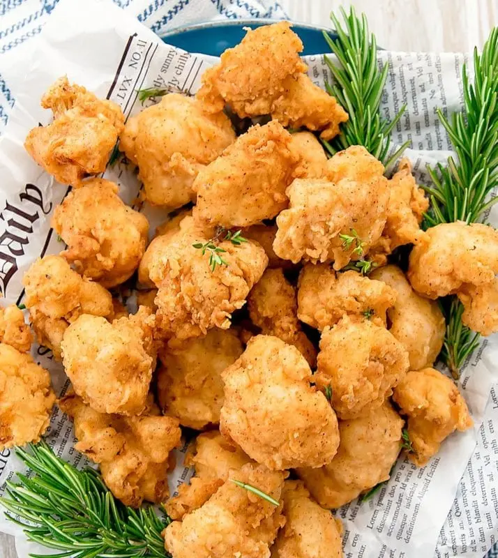 Cauliflower fried &#8211; calorie content and chemical composition
