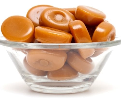 Bomboane de caramel - conținut caloric și compoziție chimică