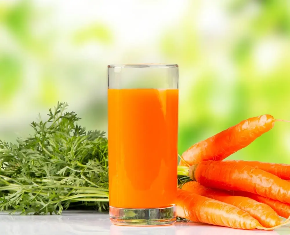 Carrot Juice &#8211; the calorie content and chemical composition