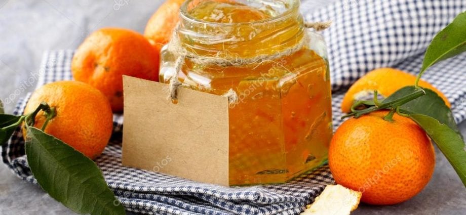 Jam Tangerine - isi kalori lan komposisi kimia