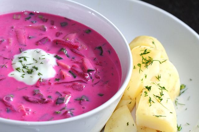 Beetroot cold soup &#8211; calorie content and chemical composition