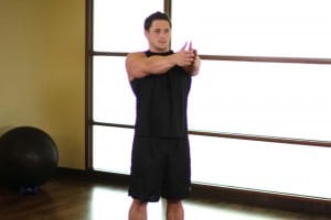 the Energetic stretching of the chest muscles