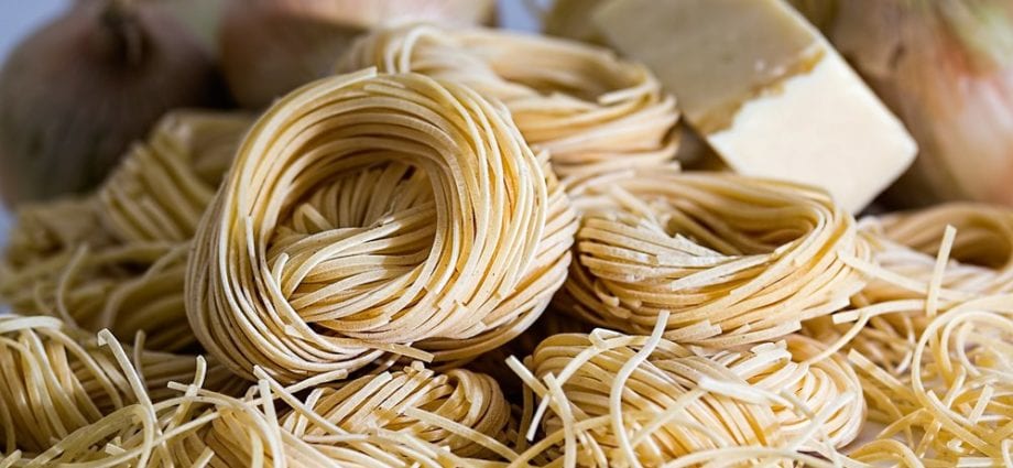 Pasta (flour of 1 grade) &#8211; calorie content and chemical composition