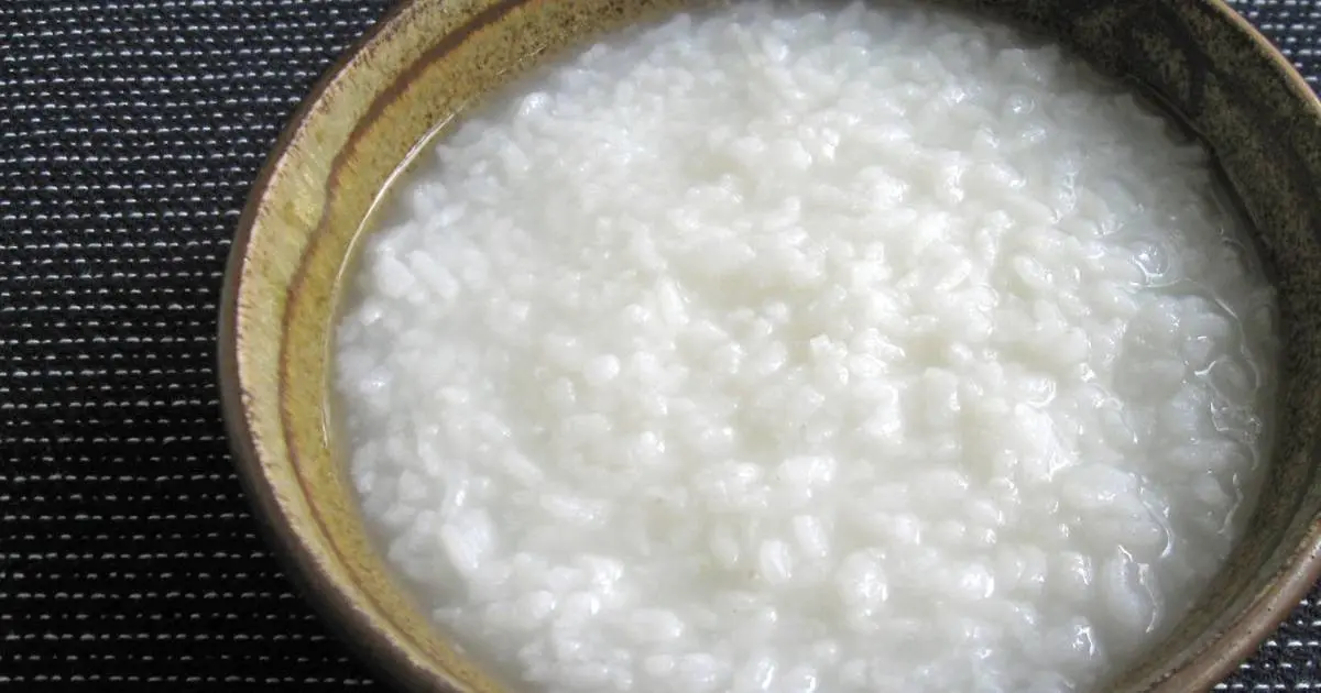 Rice Porridge &#8211; calorie content and chemical composition