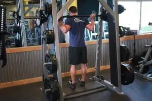 the Rise on the heels in the Smith machine