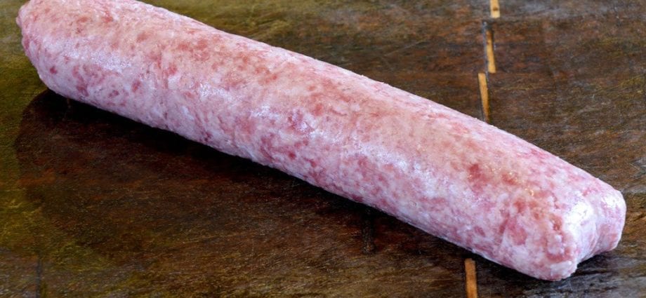 Pork Sausage &#8211; calorie content and chemical composition